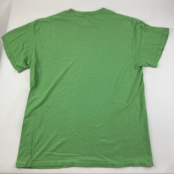 Delta Pro Weight Tshirt Mens Large Green Galveston Island Crew Neck Short Sleeve - Picture 8 of 10